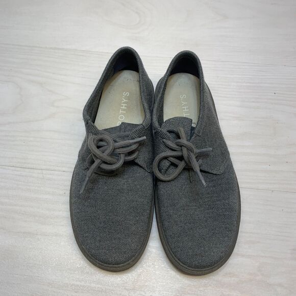 Rothys The Monty Shoes Men\'s Size 8.5‎ Gray Knit Chukka Sneakers main image 8